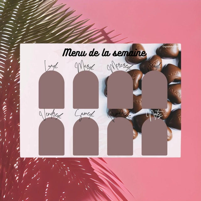 Menu de la semaine " Chocolats "