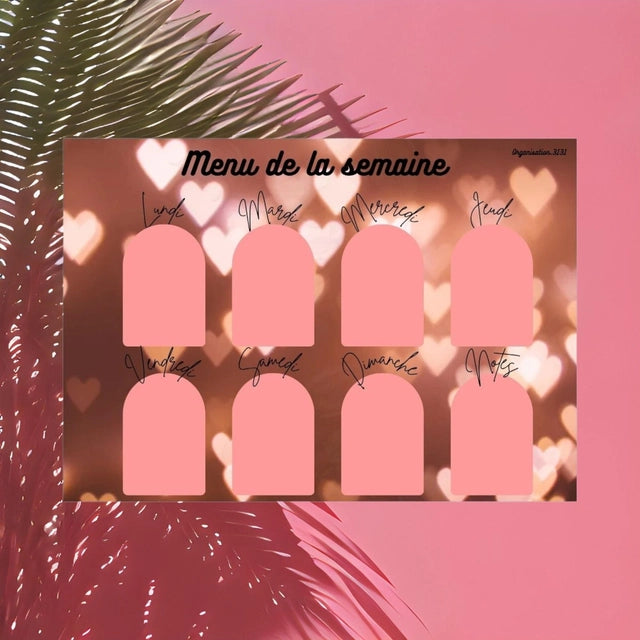 Menu de la semaine " Cœur "