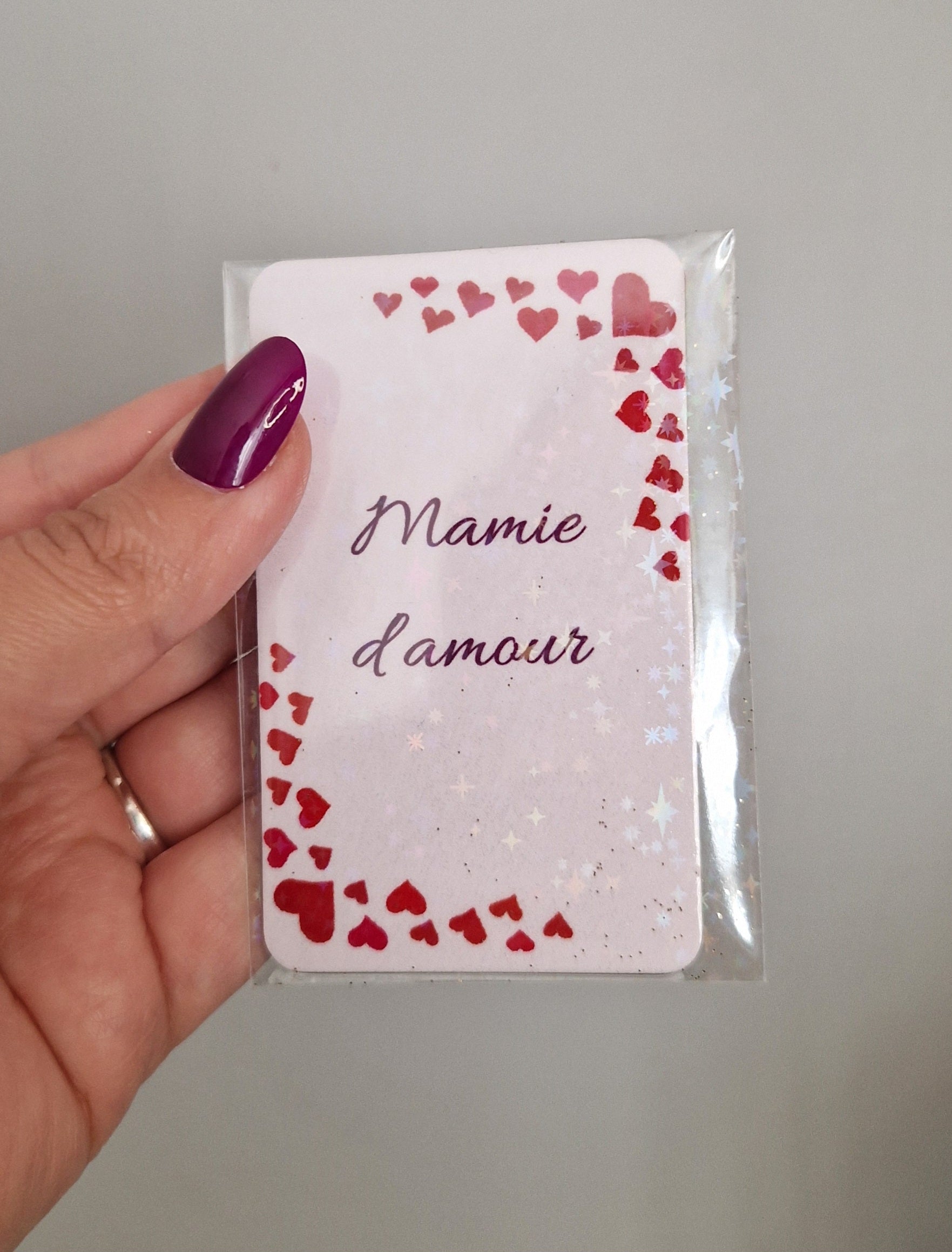 Magnet fait main "mamie d'amour "