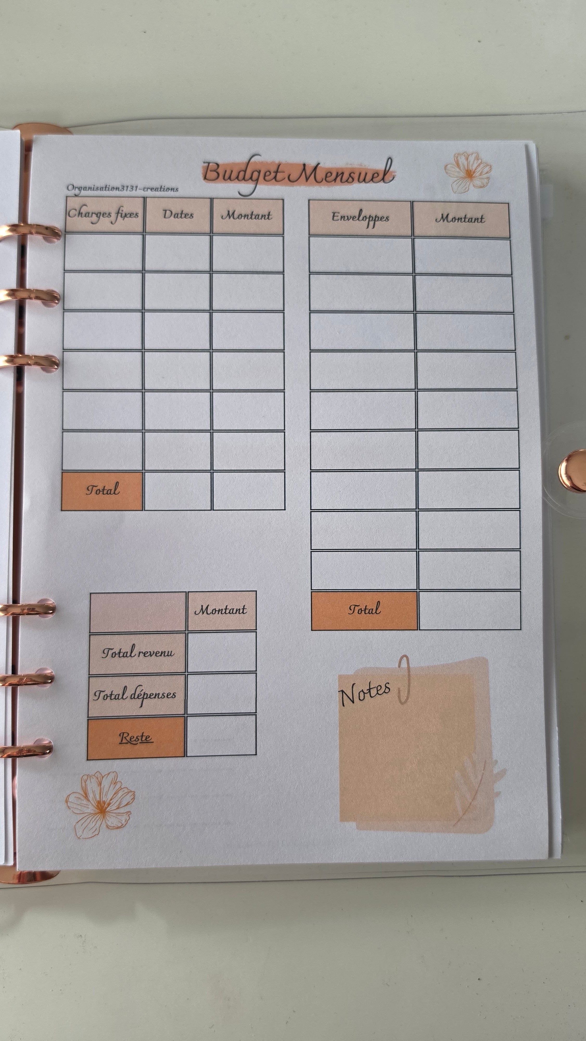 Planner d'organisation
