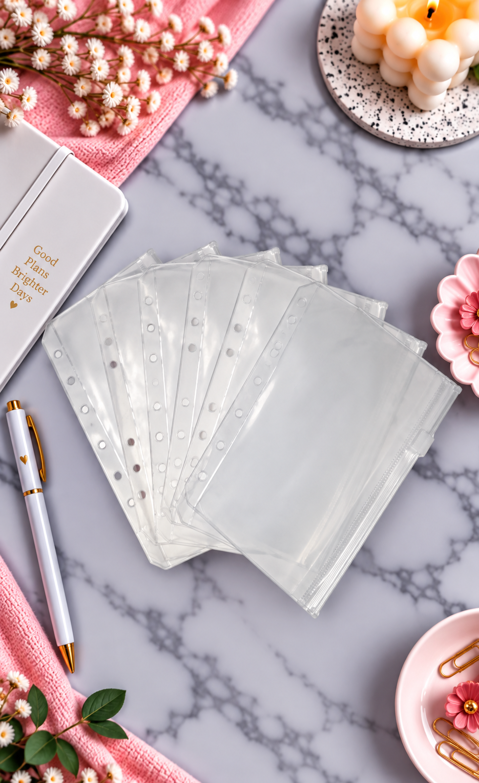 Enveloppes zip A5 VIERGE "lot de 6"