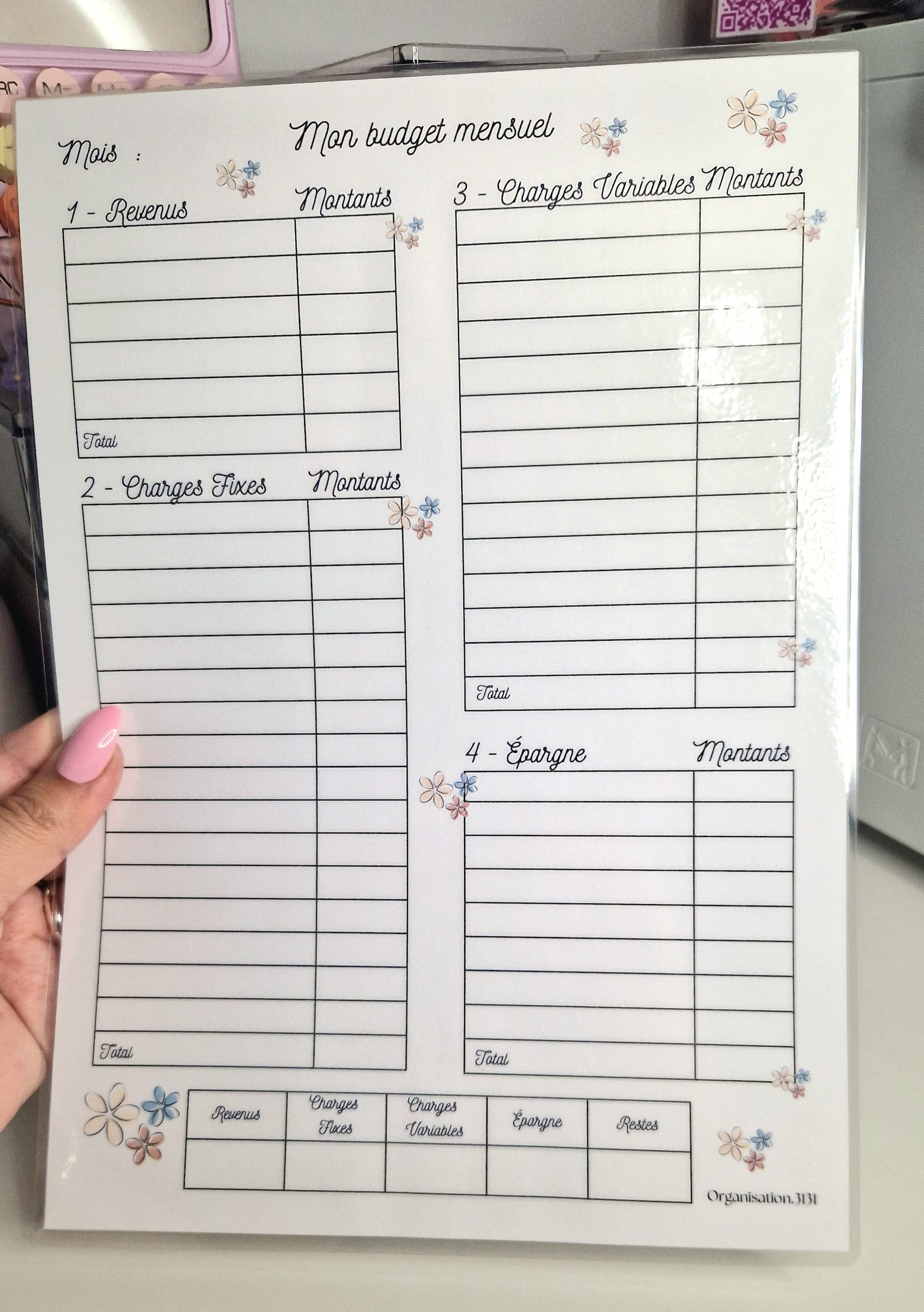 Mon budget mensuel
