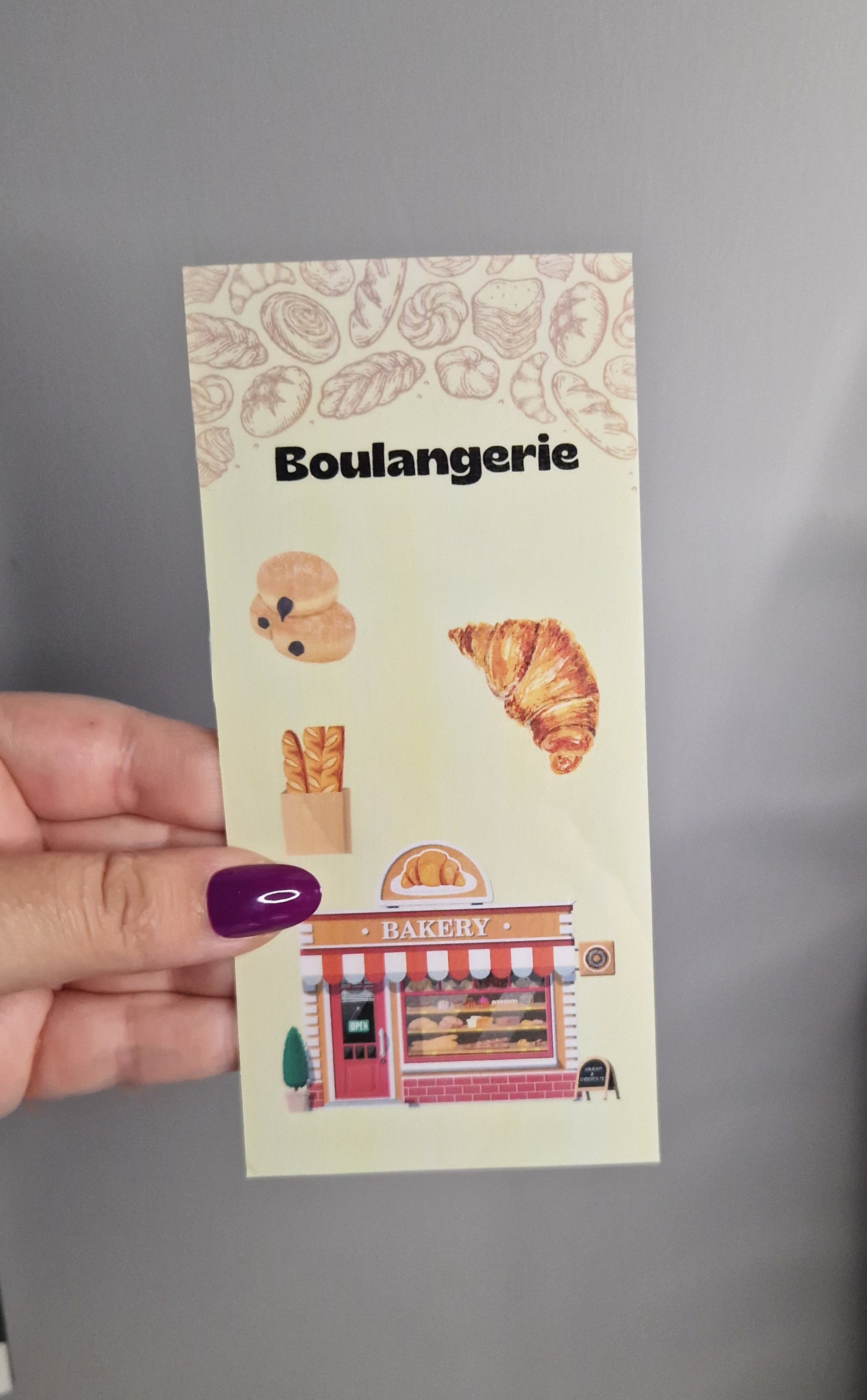 Page de garde "Boulangerie"