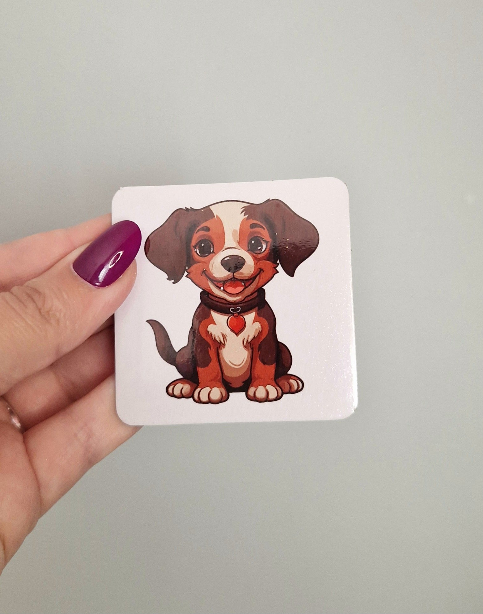 Magnet fait main "Chien"