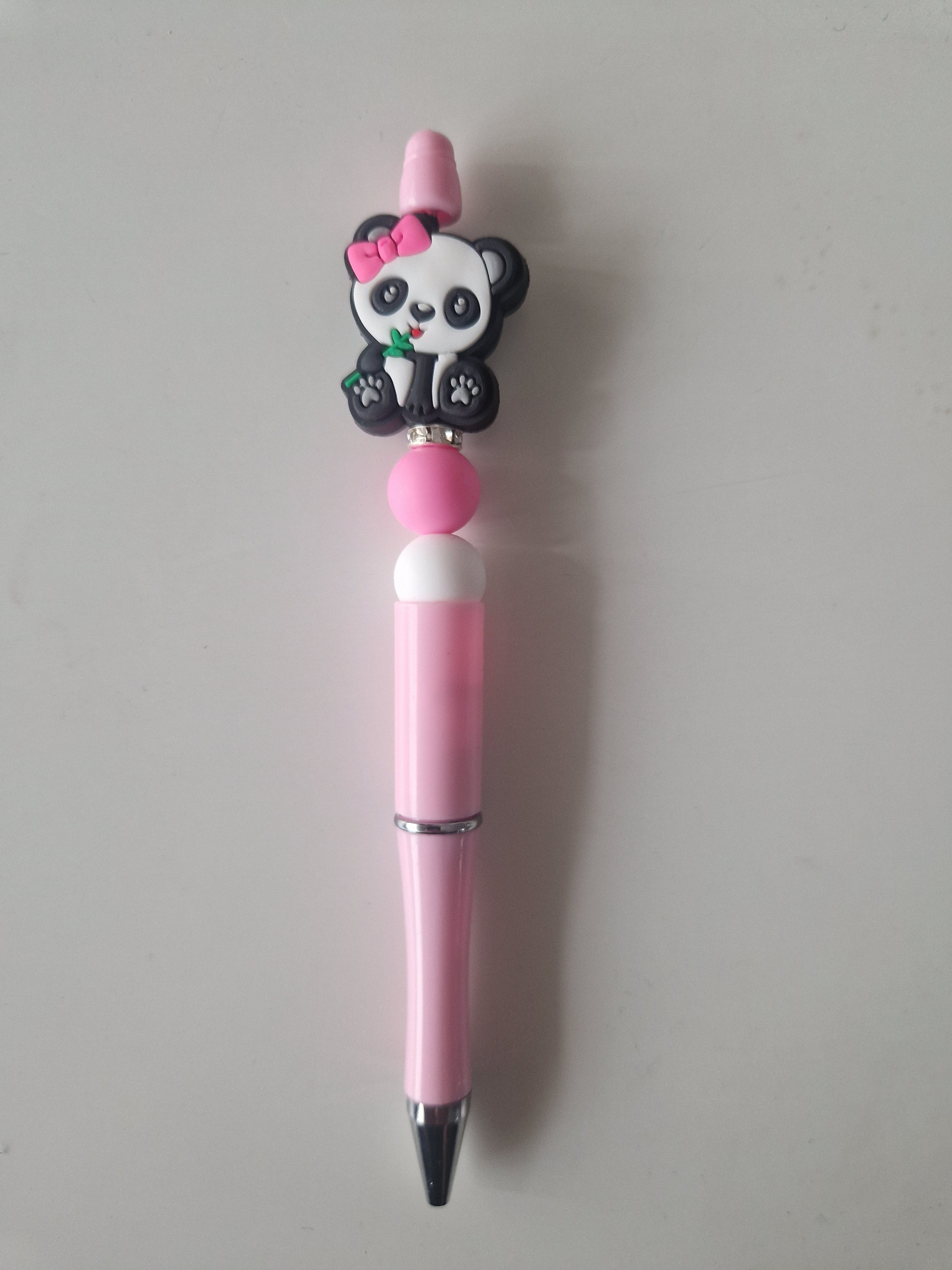 Stylo avec perles en silicone