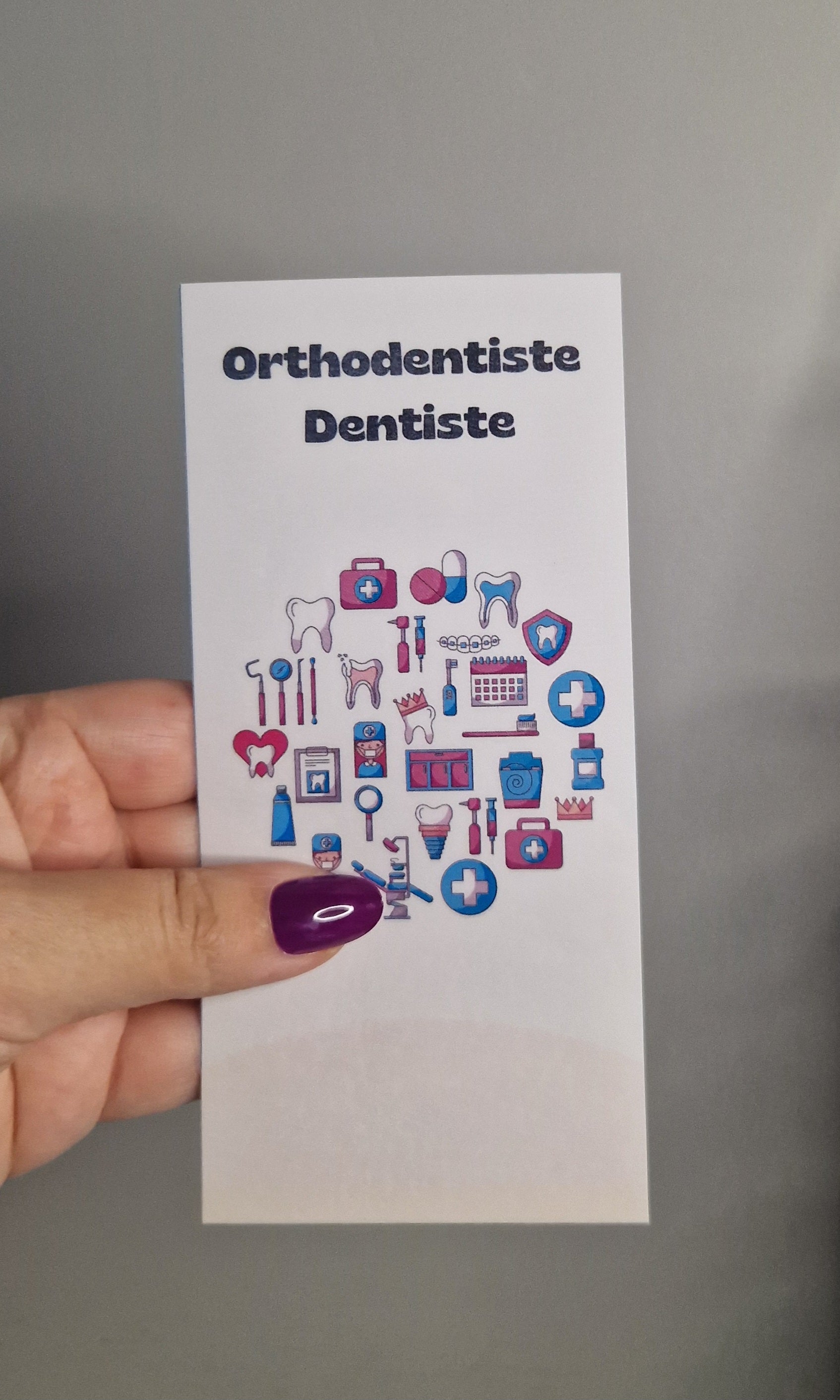 Page de garde "Orthodentiste/Dentiste"