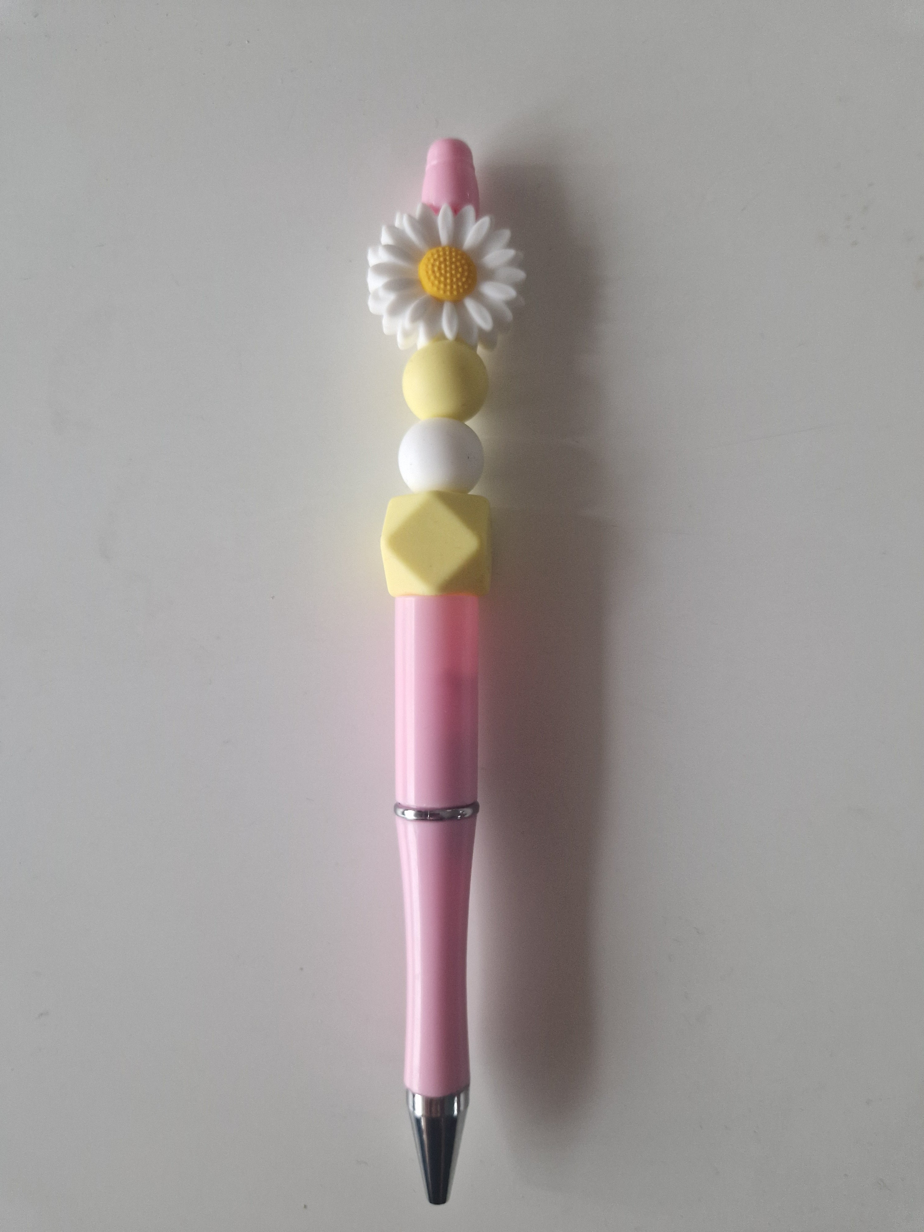 Stylo avec perles en silicone