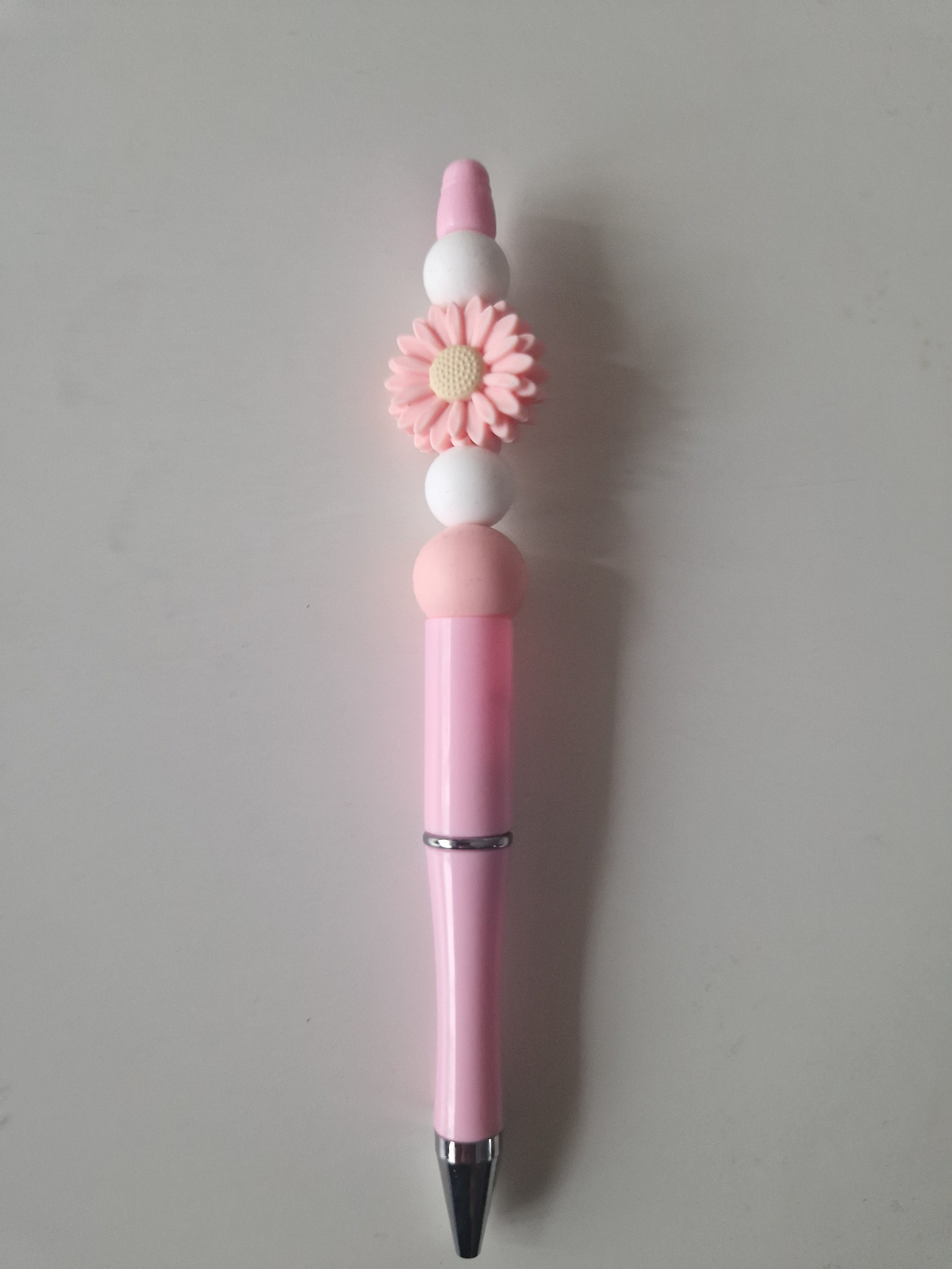 Stylo avec perles en silicone