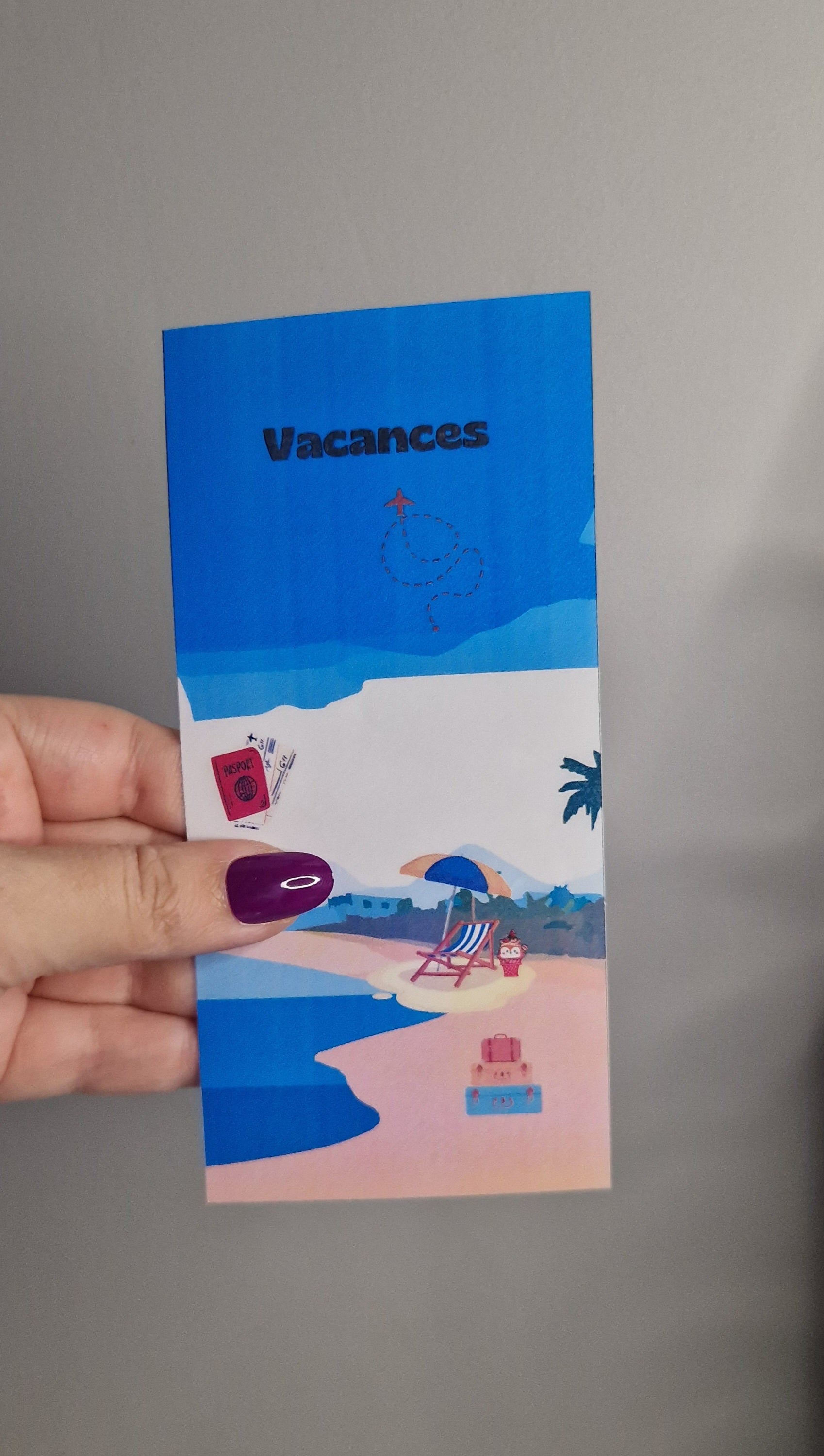 Page de garde "Vacances"