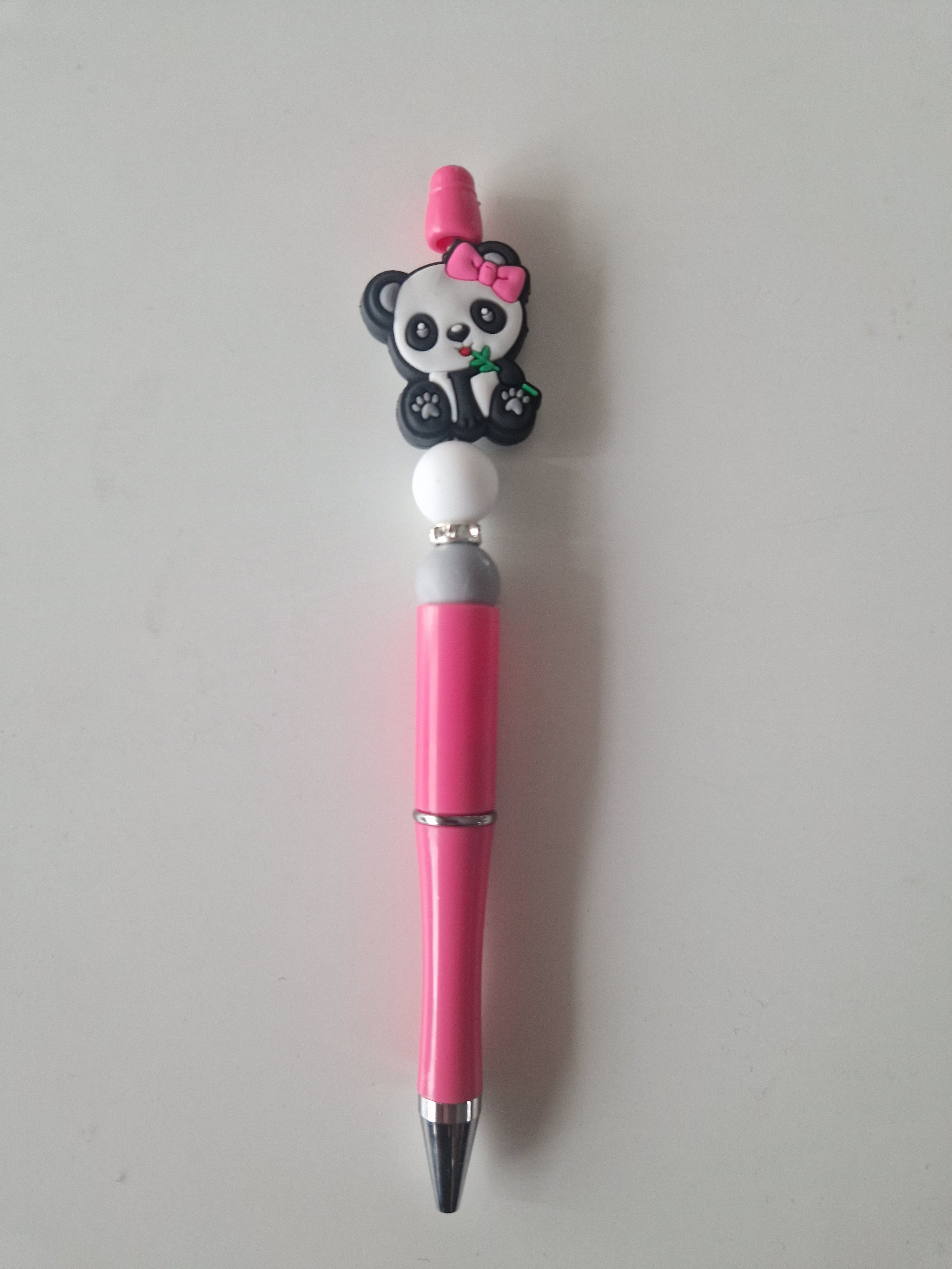 Stylo avec perles en silicone