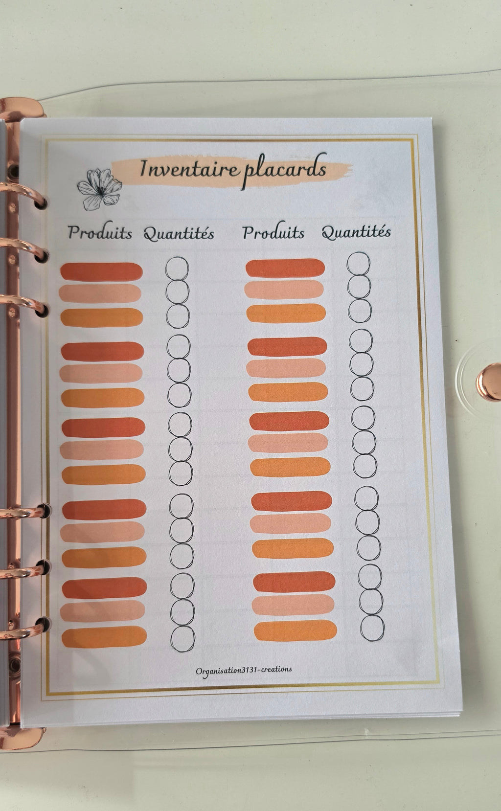 Planner d'organisation