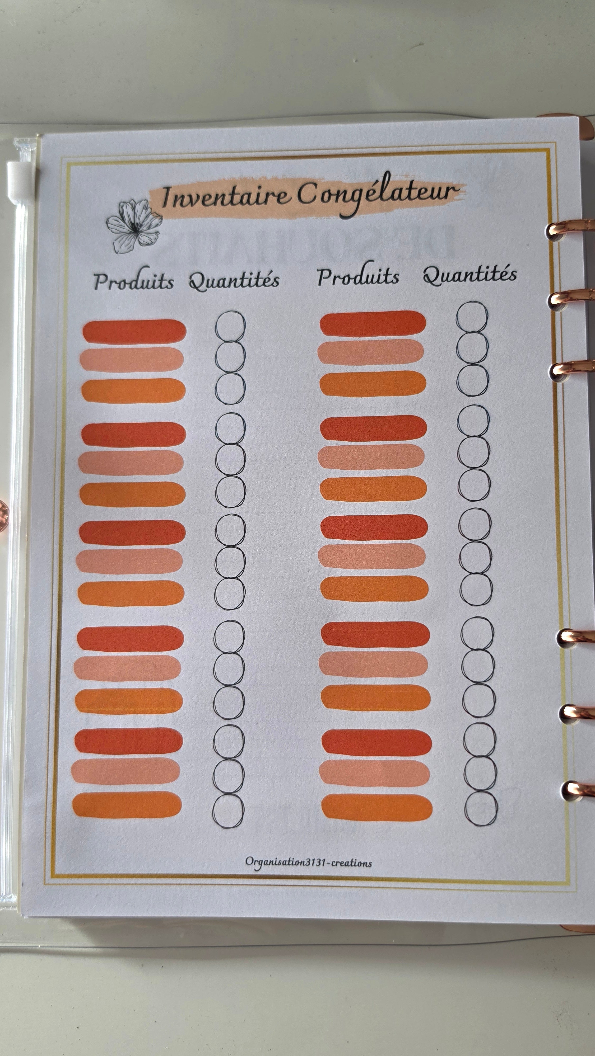 Planner d'organisation