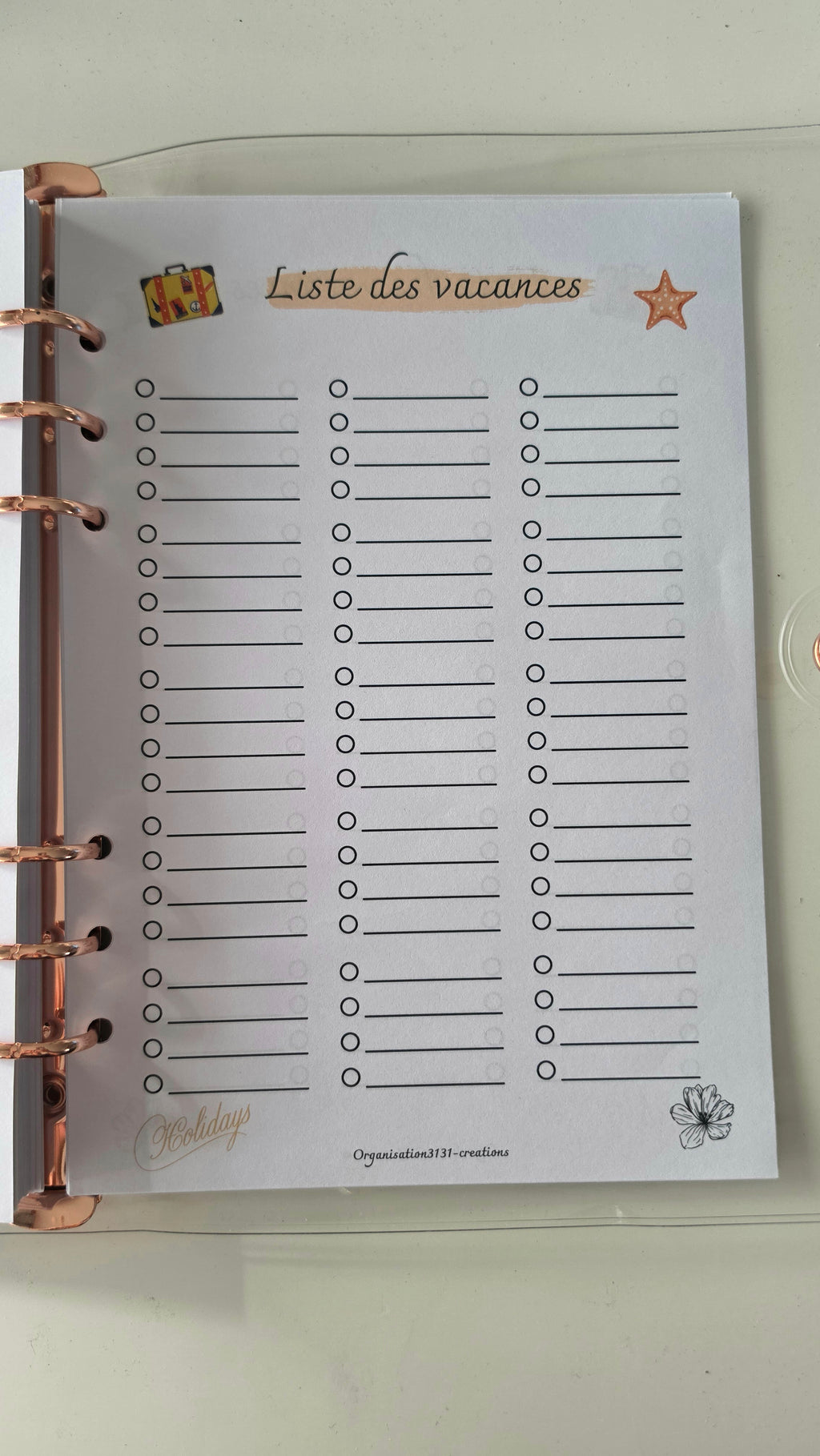 Planner d'organisation