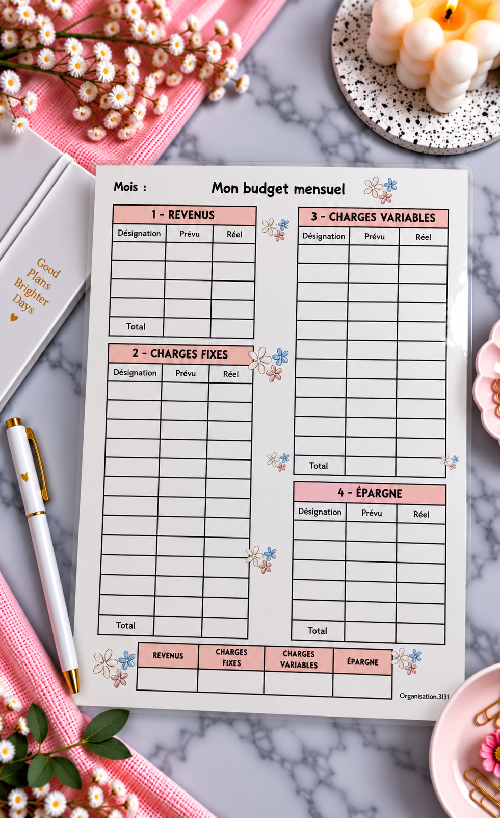 Mon budget mensuel