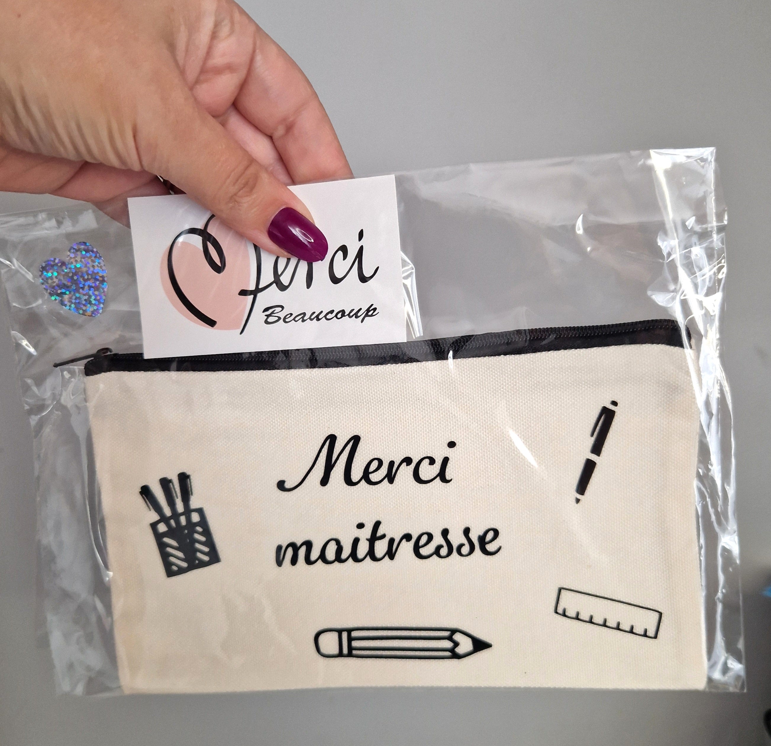 Pochette "Merci maitresse "