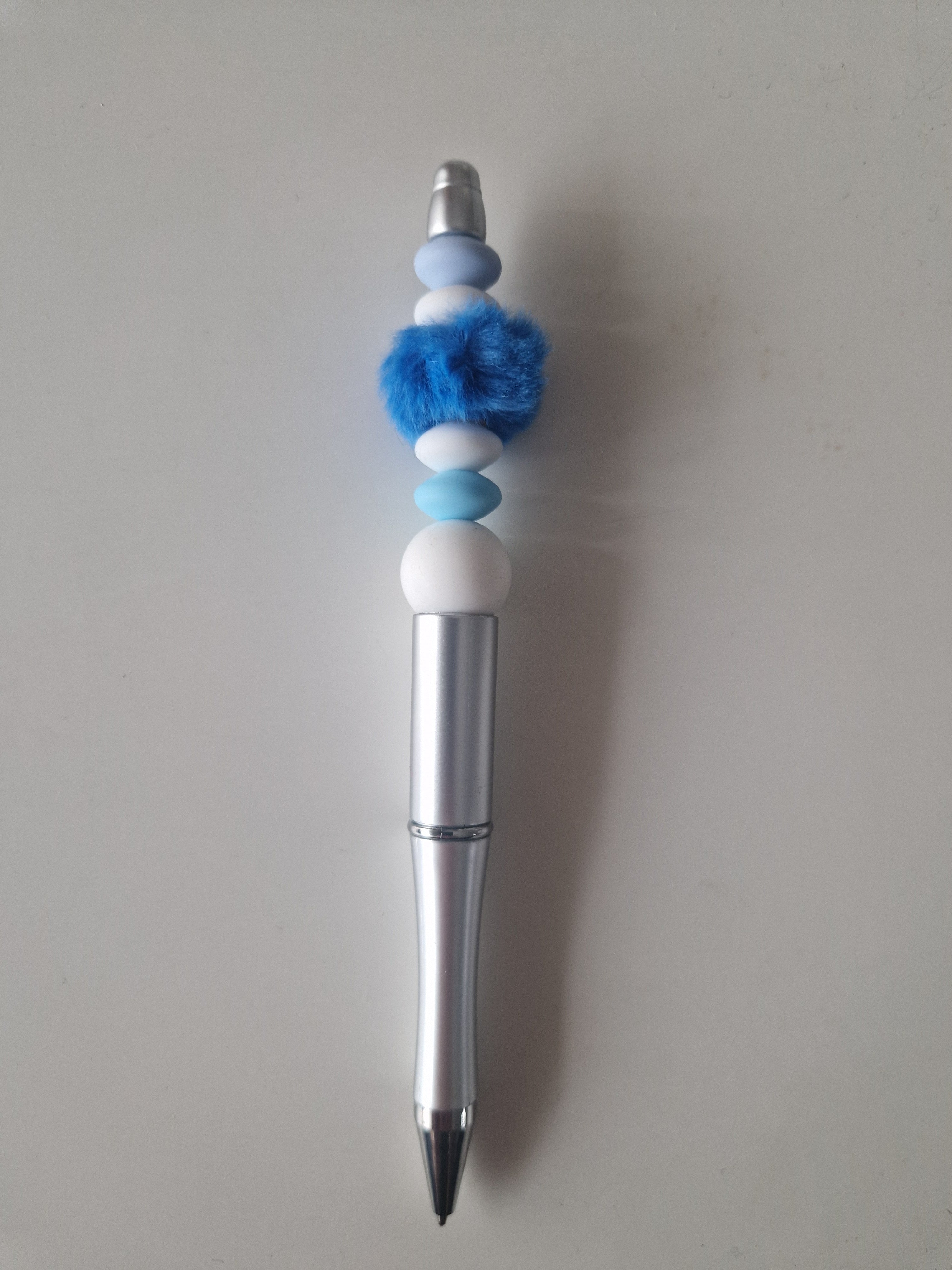 Stylo avec perles en silicone