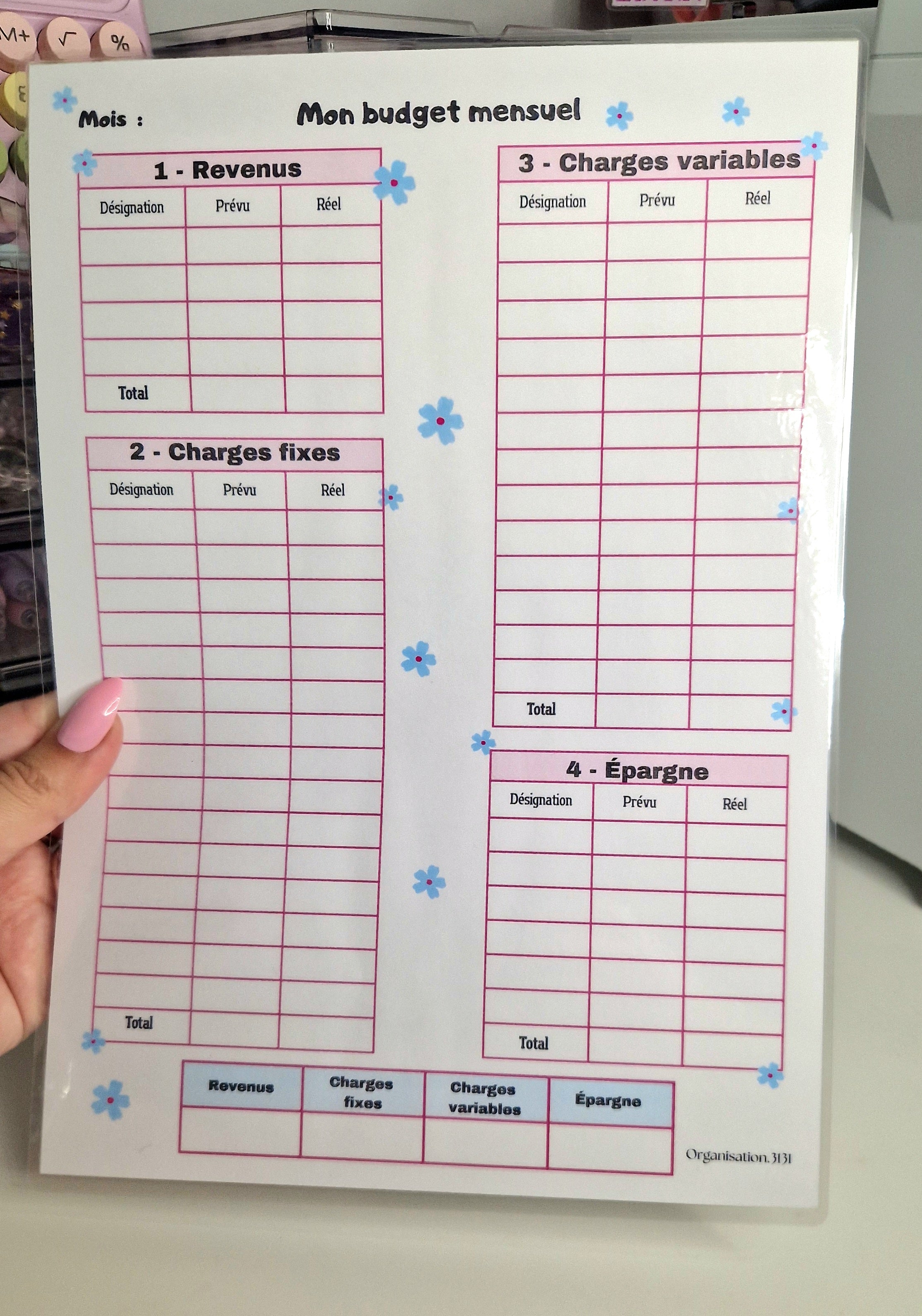 Mon budget mensuel
