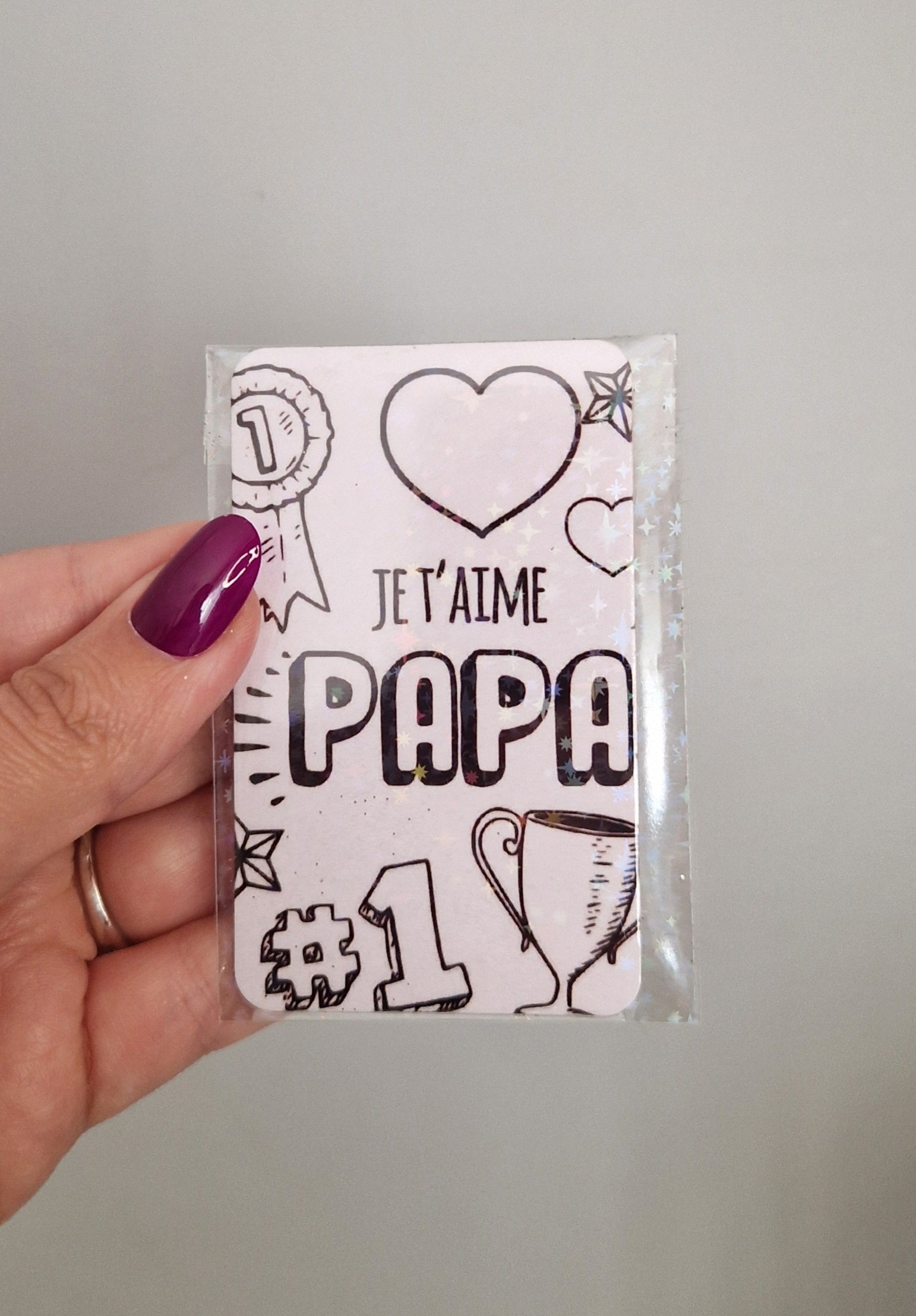 Magnet fait main "Papa"