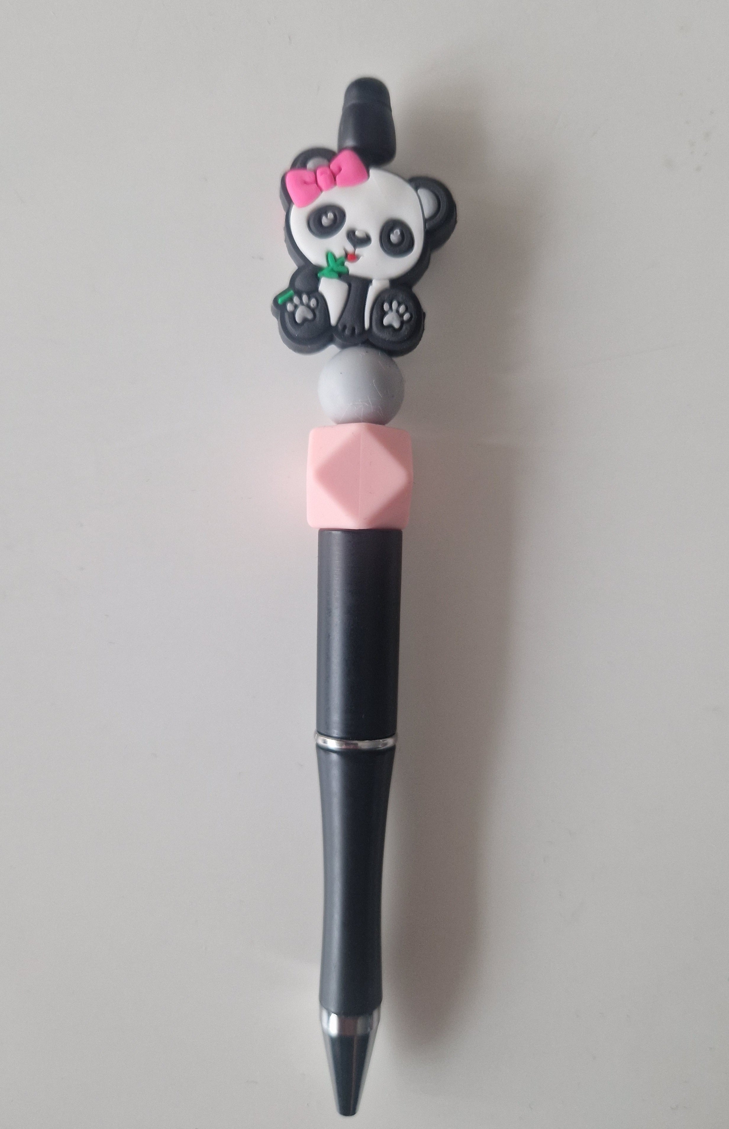 Stylo avec perles en silicone