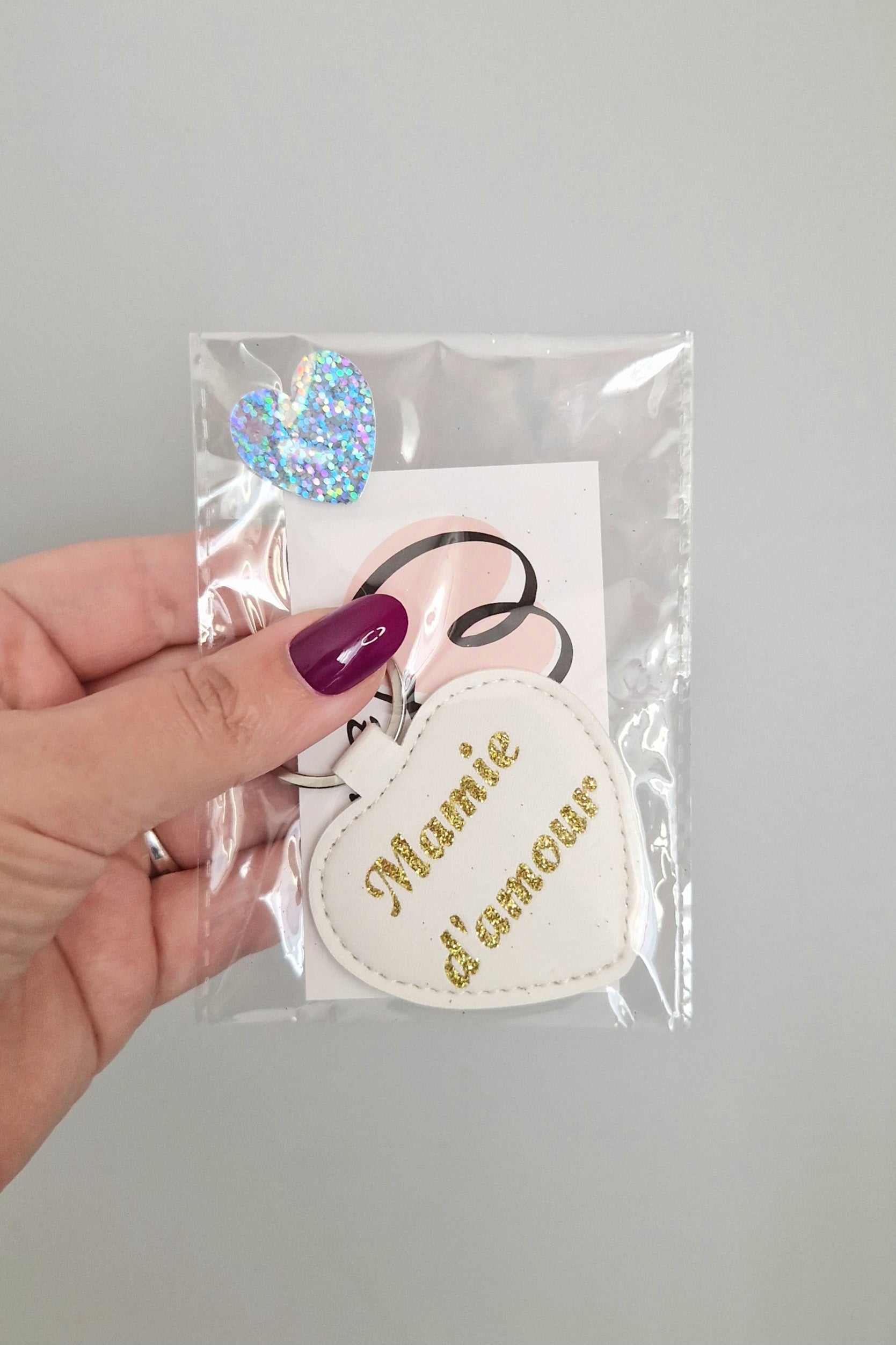 Porte-clés fait main "mamie d'amour"