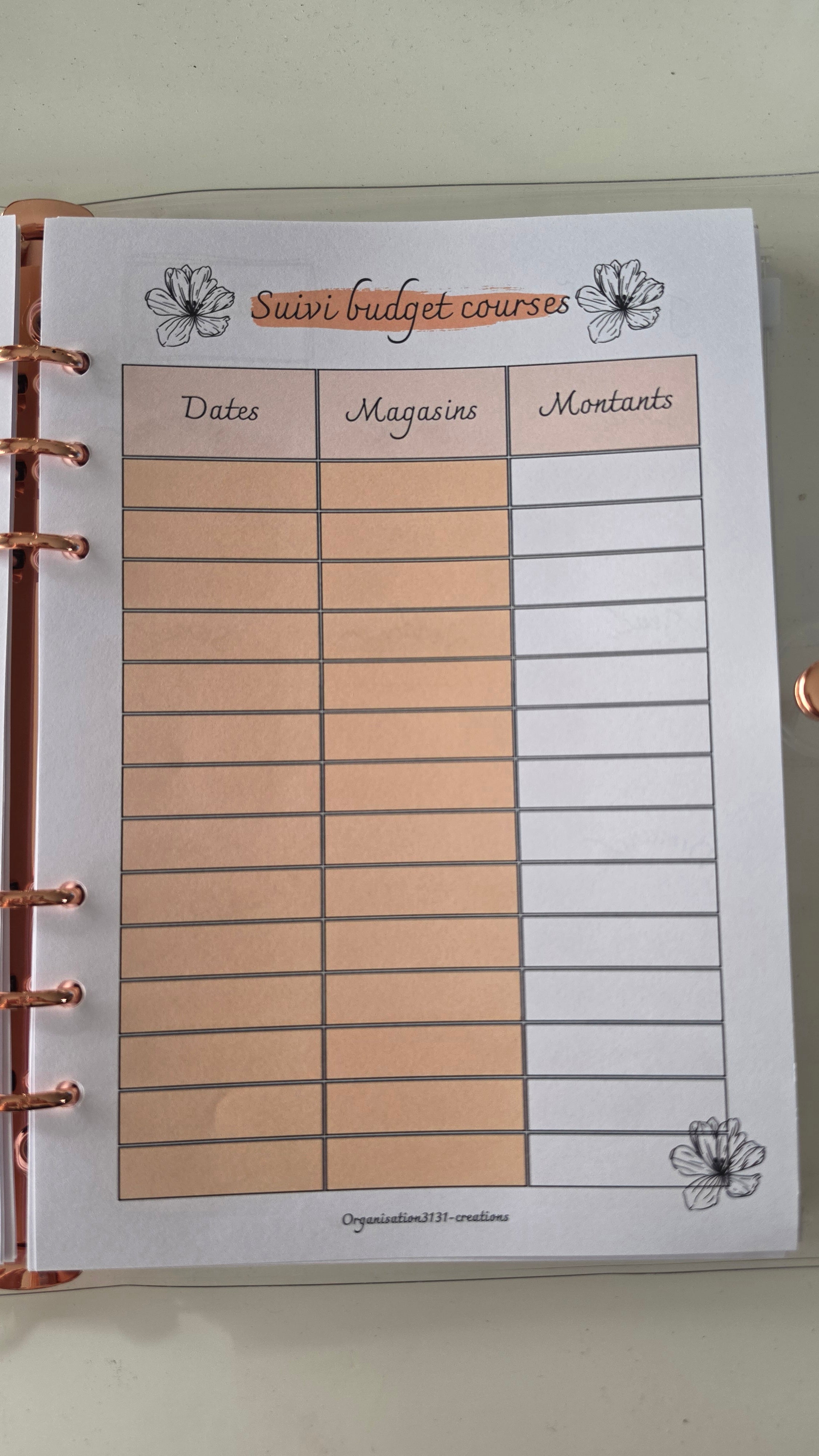 Planner d'organisation
