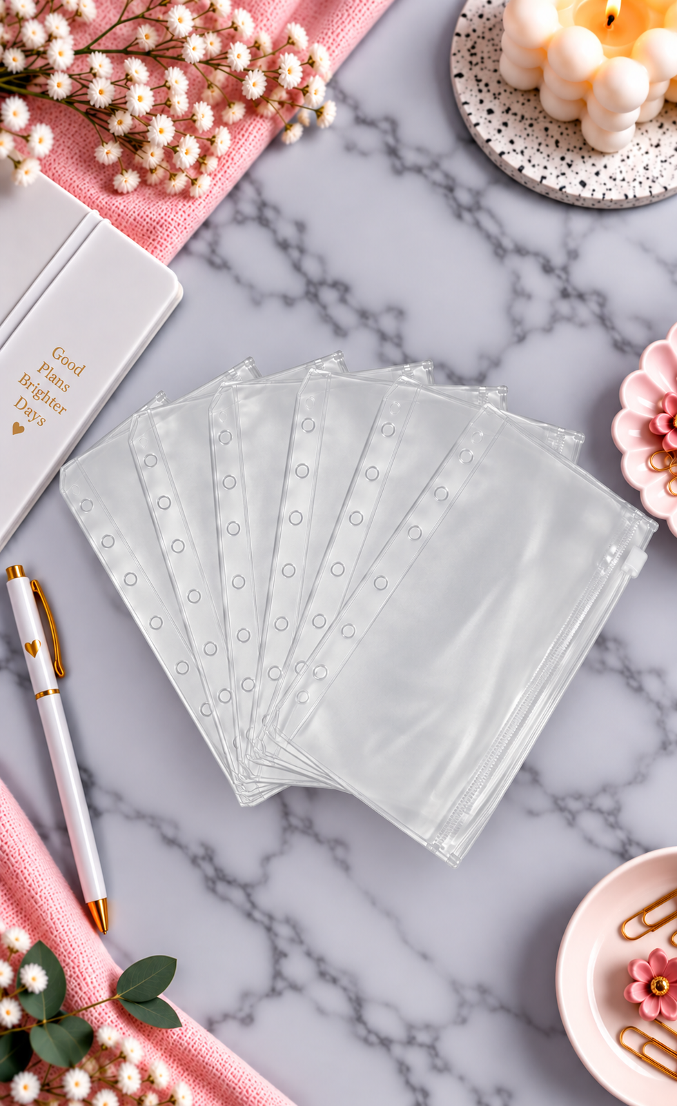 Enveloppes zip A6 VIERGE "lot de 6"